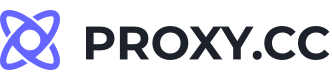 PROXY.CC logo in black